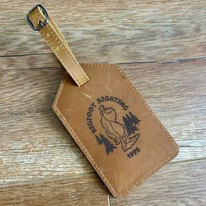 A Goofy Movie 30th anniversary 1995 Big Foot Leather Luggage Tag